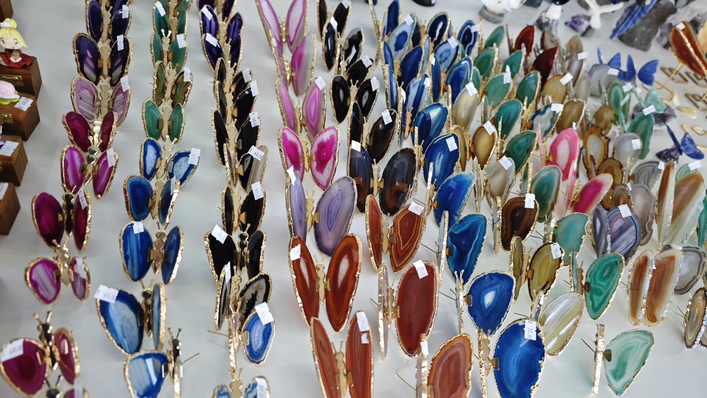 Chapas de ágata coloridas